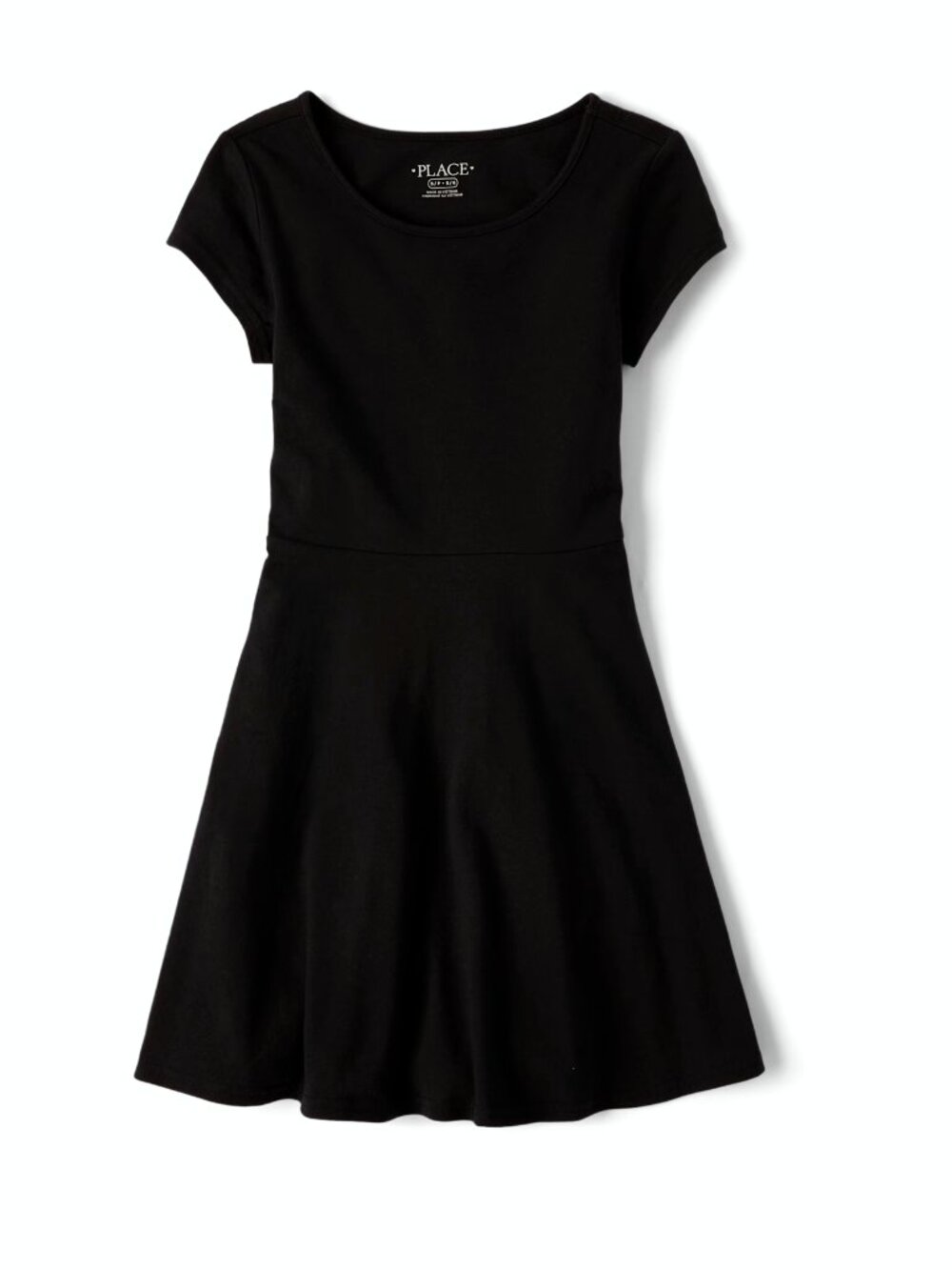The Childrens Place Girls Everyday Skater Dress - black